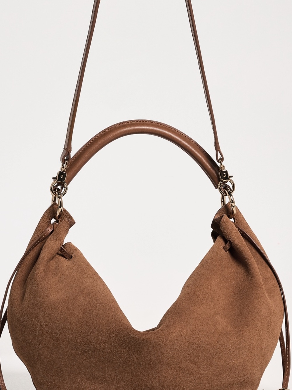 Madewell Chestnut Suede Hobo Bag